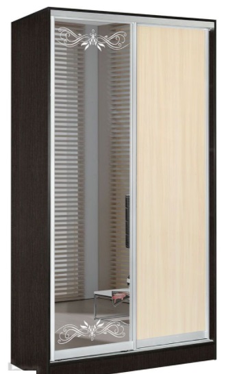 Фото Шкаф-купе Оскар 1.6 (1,2х0,6х2,4 - 2 двери) от производителя Мебель Маркет в Белогорске по цене 42 430 ₽