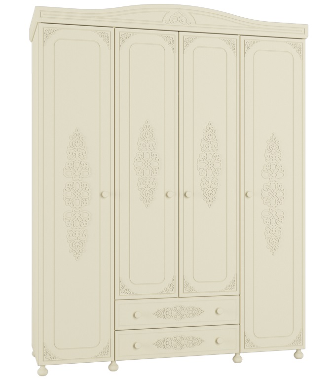 Фото Шкаф Ассоль плюс АС-28 (173) четырехдверный от производителя Компасс в Белогорске по цене 71&nbsp;310 ₽