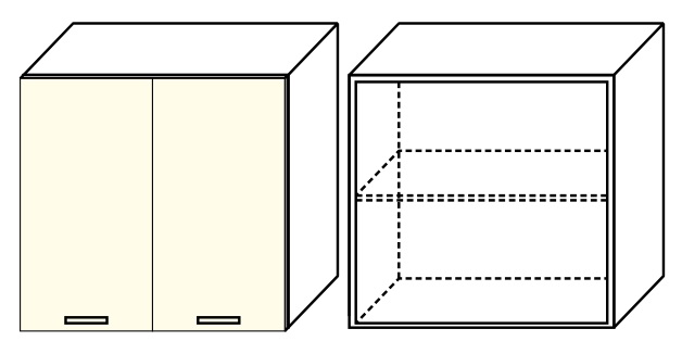 Фото Кухня Диана-4 (ЛДСП) шкаф настенный 1000 (ШВ-101) от производителя Фант-мебель в Белогорске по цене 3 380 ₽