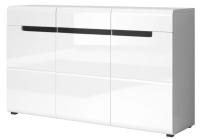 Комод-3D3S typ 43 Hektor (белый ламинат-белый глянец (Helvetia) ) в Белогорске от производителя 