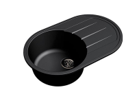 Мойка Ewigstein elegant 50F (ГР 762х480хh200) (шир.ящ.min 500) (Цвет мойки черный) в Белогорске от производителя 