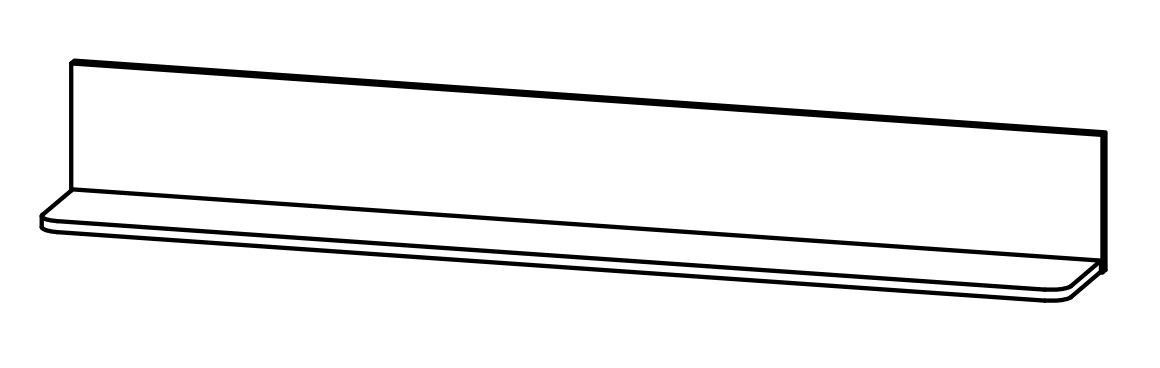 Фото Полка Malta B136-P/15 от производителя Black Red White (БРВ) в Белогорске по цене 2 980 ₽