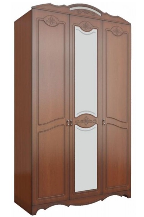 Фото Шкаф Лотос лакированный ШР-3 (133) трехдверный от производителя Браво-мебель в Белогорске по цене 42 390 ₽