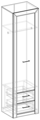 Фото Пенал Мартина с ящиками от производителя Мебель Маркет в Белогорске по цене 22 420 ₽