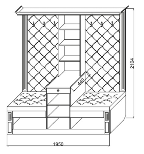 Фото Прихожая Визит-2 К-3 от производителя Марибель в Белогорске по цене 37 270 ₽