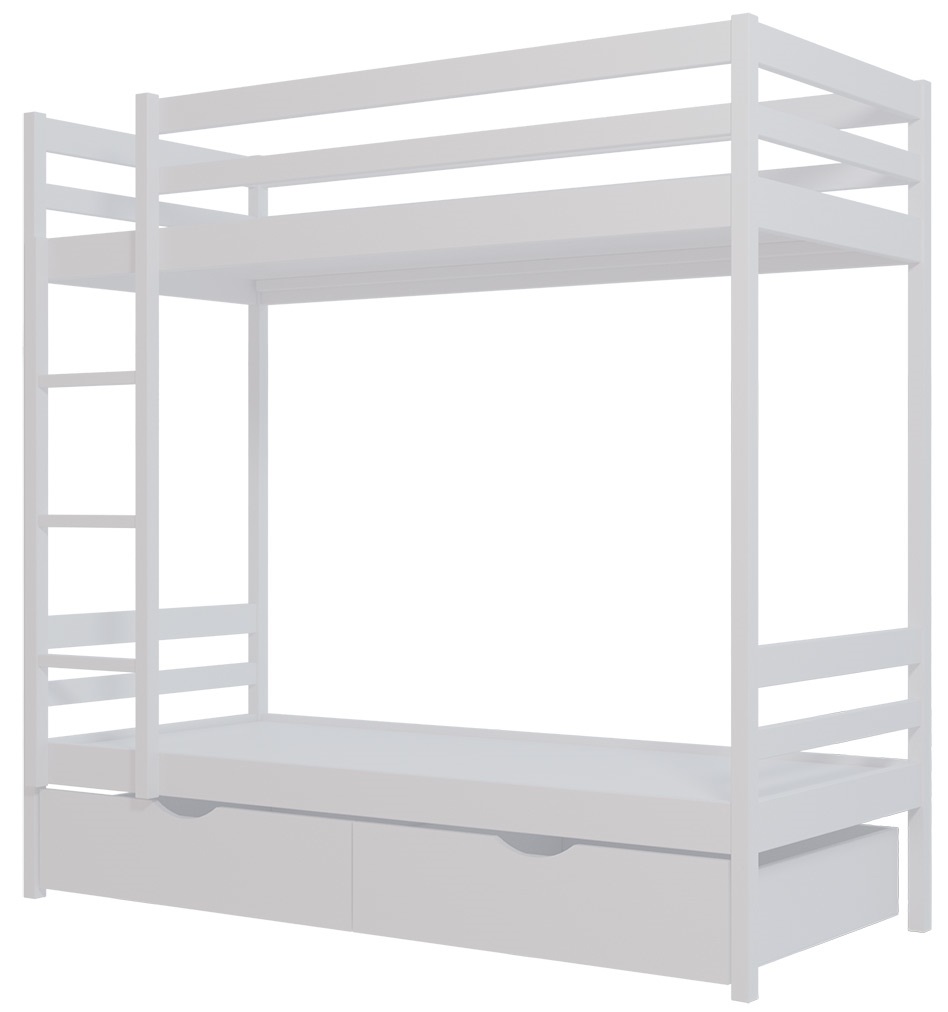 Фото Кровать двухъярусная №1 (СМ 80х190) с основанием от производителя Фант-мебель в Белогорске по цене 28 620 ₽