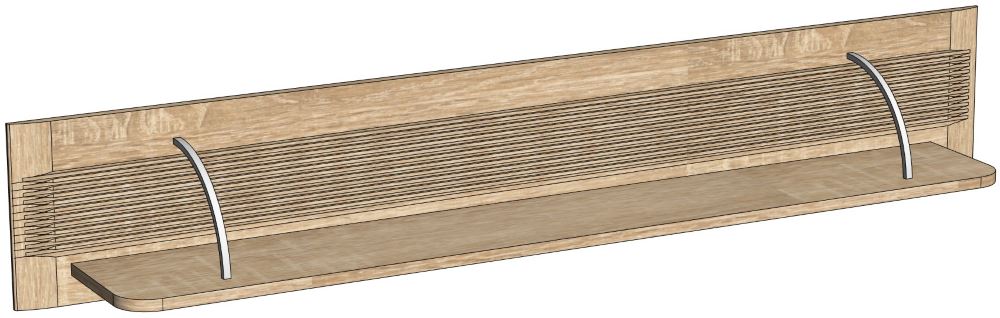 Фото Полка навесная Магнолия ГМ-11 от производителя СБК в Белогорске по цене 3&nbsp;240 ₽