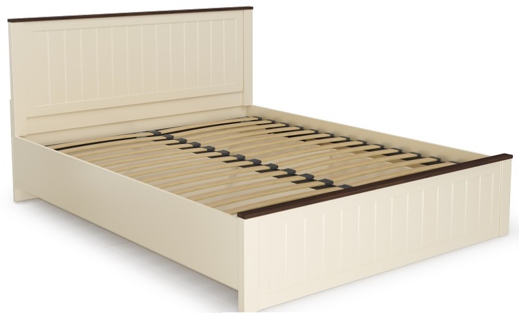 Фото Кровать двуспальная Прованс 37.24-01 (СМ 140х200) с ортопедическим основанием от производителя Олмеко в Белогорске по цене 19 370 ₽