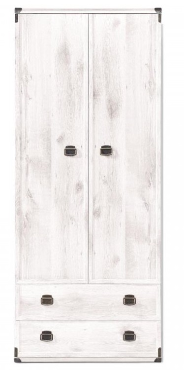 Фото Шкаф Индиана JSZFN2D2S (80) двухдверный (с полками) от производителя Black Red White (БРВ) в Белогорске по цене 28&nbsp;400 ₽