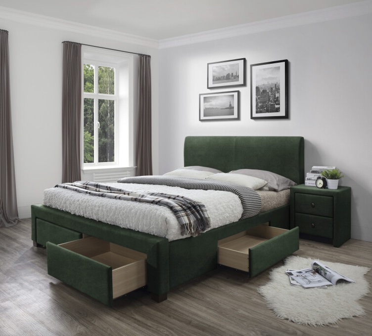 Фото Кровать двуспальная Halmar Modena 3 (СМ 160х200) c ортопедическим основанием от производителя Halmar  в Белогорске по цене 64&nbsp;020 ₽