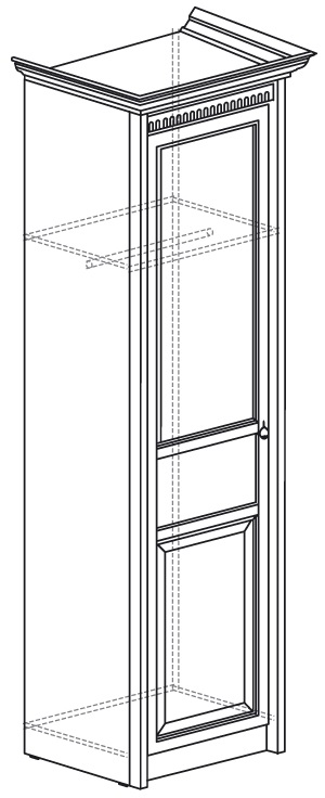 Фото Шкаф Лючия 182 (60) однодверный от производителя Яна в Белогорске по цене 18 440 ₽