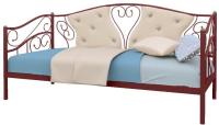 Фото  кровать-тахта односпальная юлия (см 90х190) трубка металл производитель Милсон