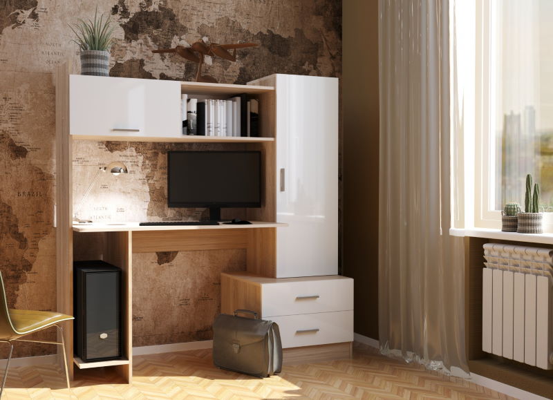 Фото Стол компьютерный ПКС-7 (1,5) от производителя ПАМИР в Белогорске по цене 11 440 ₽