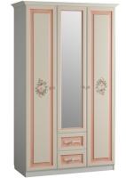 Шкаф Алиса (129) трехдверный с ящиками  (дуб саттер, крем,(Мебельсон)) в Белогорске от производителя 