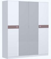 Шкаф для одежды Саманта СМ11А (дуб седан, дуб седан-кремовый,(Заречье)) в Белогорске от производителя 