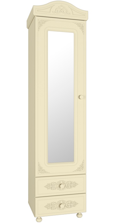 Фото Шкаф-пенал Ассоль плюс АС-1 с зеркалом от производителя Компасс в Белогорске по цене 28 310 ₽