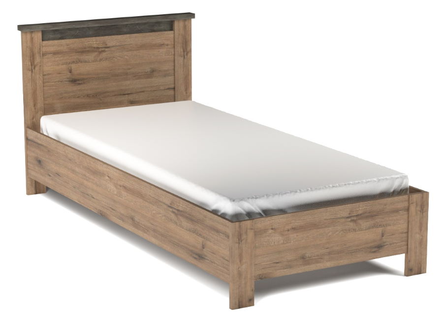 Фото Кровать односпальная Денвер (СМ 90х200) без основания от производителя СБК в Белогорске по цене 10&nbsp;560 ₽