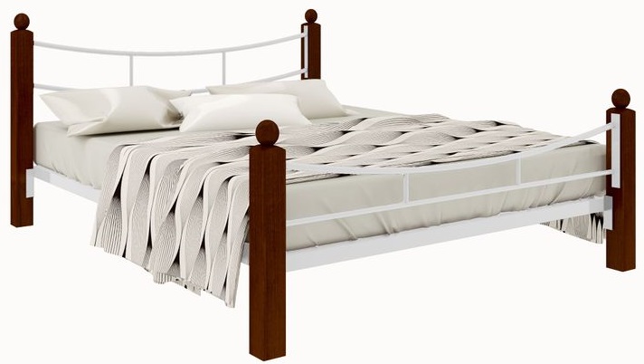 Фото Кровать двуспальная София Lux Plus (СМ 180х190) трубка металл от производителя Милсон в Белогорске по цене 22 140 ₽