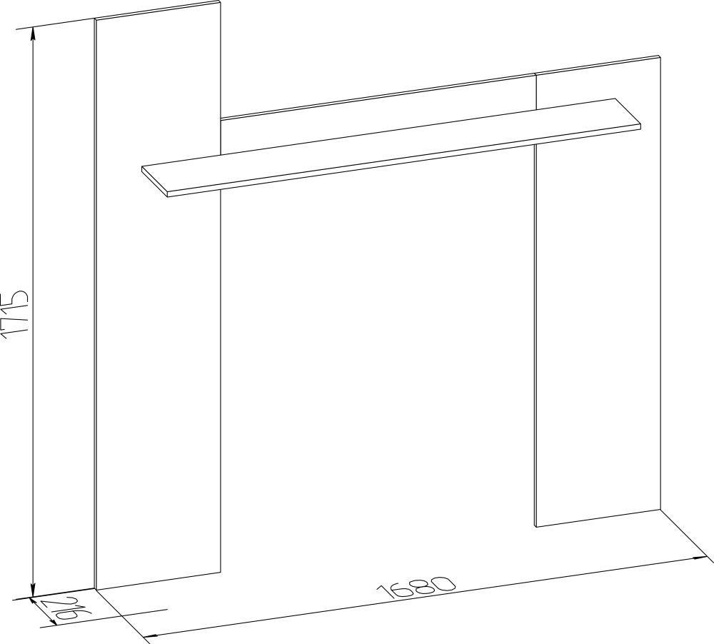 Фото Полка навесная Леон-4  от производителя Глазов в Белогорске по цене 2 850 ₽