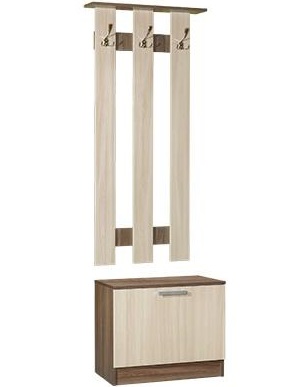 Фото Вешалка с тумбой малая Машенька от производителя Мебель Маркет в Белогорске по цене 5 530 ₽