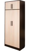 Шкаф Диана-4 №3 (80) двухдверный  (венге, дуб молочный,(Росток)) в Белогорске от производителя 