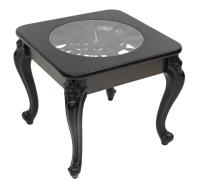 Фото  стол журнальный часы  производитель Мебель из стекла