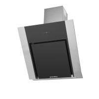 Вытяжка наклонная Modern 80 (796х480хh845(1125)) (Материал Металл/Стекло , Цвет Металлик/Черный) в Белогорске от производителя 