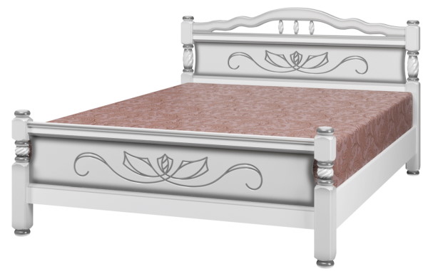 Фото Кровать односпальная Карина-5 (СМ 120х200) без основания с универсальными царгами от производителя Браво-мебель в Белогорске по цене 16&nbsp;840 ₽