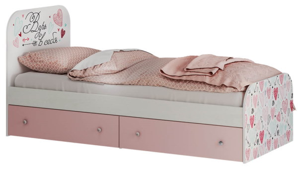 Фото Кровать детская Малибу КР-10 Light (СМ 80х186) с ящиками от производителя БТС  в Белогорске по цене 12 740 ₽