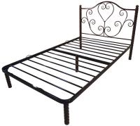 Фото  кровать односпальная сандра-1200 (см 120х200) основание металл трубка  производитель Металл-Конструкция