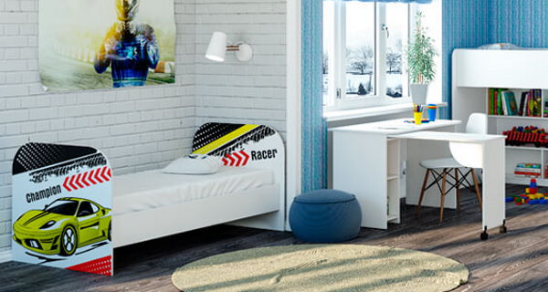 Фото Кровать детская Тойс КР-08 (СМ 80х180) от производителя БТС  в Белогорске по цене 10 440 ₽