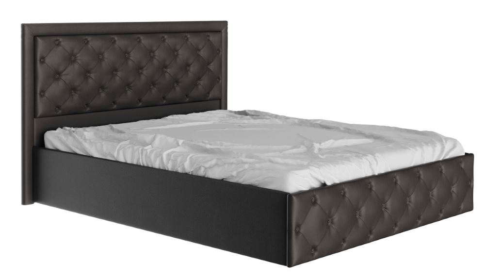 Фото Кровать двуспальная Мишель (СМ 160х200) с подъемным механизмом (пуговицы) от производителя Бон-мебель в Белогорске по цене 33&nbsp;480 ₽