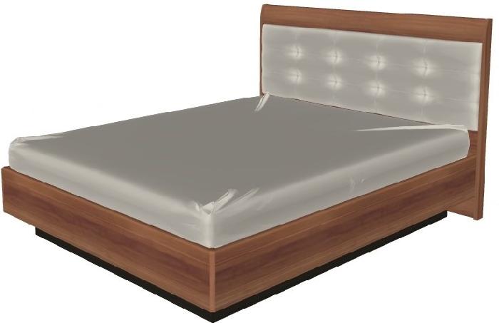 Кровать двуспальная Мелисса КР-1853 (СМ 160х200) с подъемным механизмом ( 160х200 , ЛДСП/МДФ , слива валлис комбинированный , с подъемным мех. , с коробом , без матраса (Лером) )
