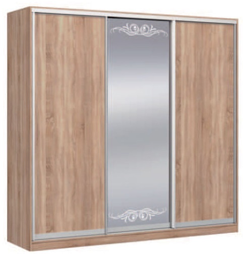 Фото Шкаф-купе Оскар 4.7 (2,22х0,6х2,3 - 3 двери) от производителя Мебель Маркет в Белогорске по цене 64 150 ₽