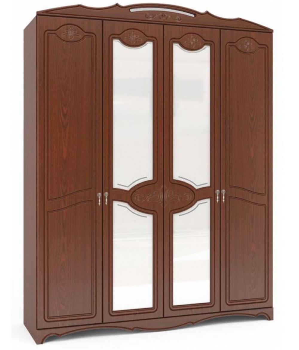 Фото Шкаф Лотос ШР-4 (178) четырехдверный от производителя Браво-мебель в Белогорске по цене 35 360 ₽