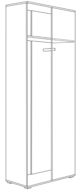 Фото Шкаф для одежды 13.137 Куба от производителя Моби в Белогорске по цене 12 960 ₽