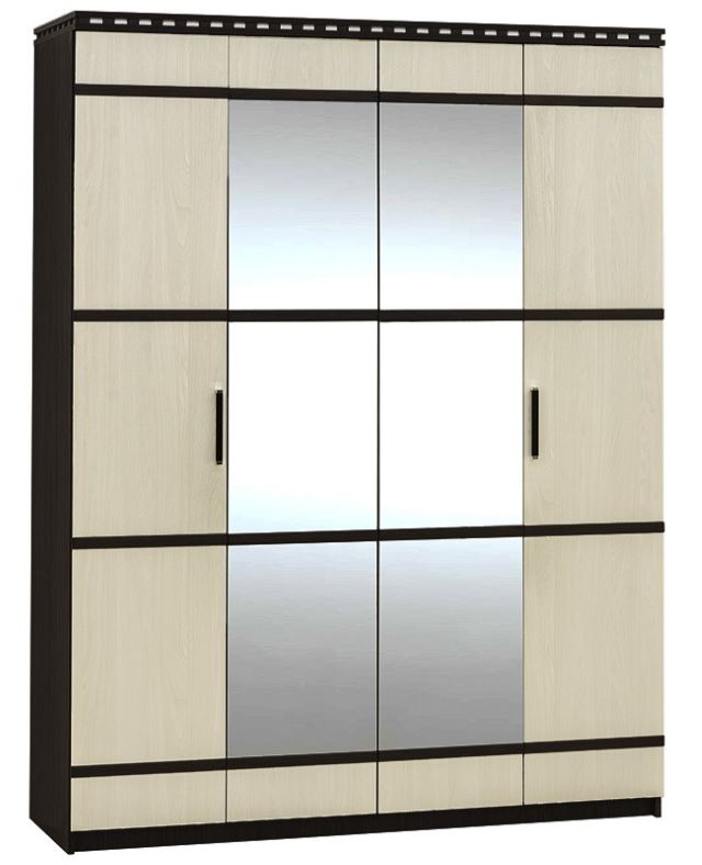 Фото Шкаф Ольга-13 (168) четырехдверный  от производителя Фант-мебель в Белогорске по цене 24 300 ₽