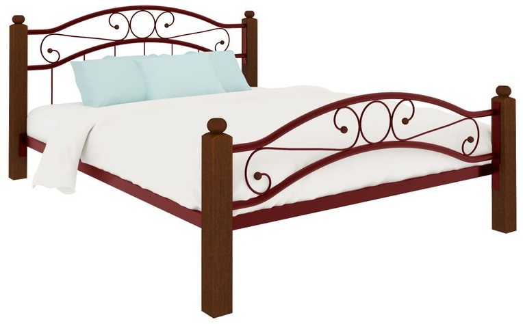 Фото Кровать двуспальная Надежда Lux Plus (СМ 180х190) трубка металл от производителя Милсон в Белогорске по цене 23 160 ₽