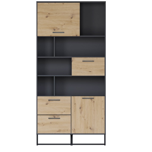 Фото Шкаф Brooklyn B172-REG1D2B2S от производителя Black Red White (БРВ) в Белогорске по цене 32 270 ₽