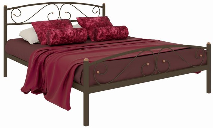 Фото Кровать двуспальная Вероника Plus (СМ 140х200) трубка металл от производителя Милсон в Белогорске по цене 13 170 ₽