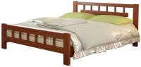Фото derevyannye-krovati кровать односпальная натали-5 (см 120х200) без основания с универсальными царгами производитель Браво-мебель