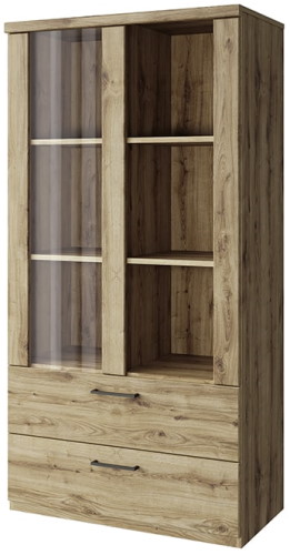 Фото Шкаф с витриной 1V2S3N Дорсет (Doorset) от производителя Анрэкс в Белогорске по цене 17 680 ₽