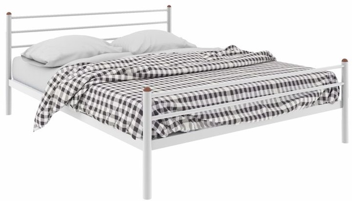 Фото Кровать двуспальная Милана Plus (СМ 180х200) трубка металл от производителя Милсон в Белогорске по цене 14 160 ₽
