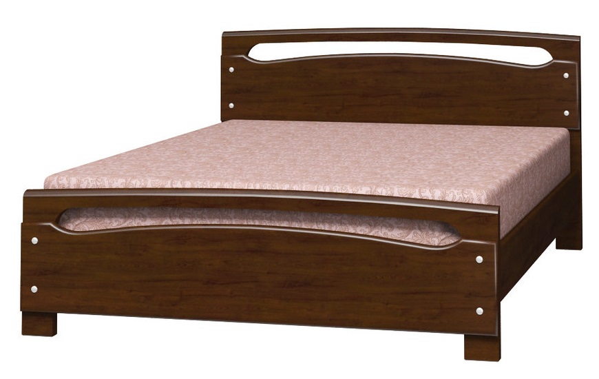 Фото Кровать двуспальная Камелия-2 (СМ 160х200) без основания с универсальными царгами от производителя Браво-мебель в Белогорске по цене 22&nbsp;910 ₽