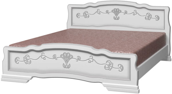 Фото Кровать двуспальная Карина-6 (СМ 180х200) без основания с универсальными царгами от производителя Браво-мебель в Белогорске по цене 19 430 ₽