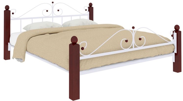 Фото Кровать двуспальная Диана Lux Plus (СМ 180х190) трубка металл от производителя Милсон в Белогорске по цене 22 900 ₽