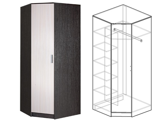 Фото Шкаф Светлана (86) угловой от производителя Мебель Маркет в Белогорске по цене 15&nbsp;150 ₽