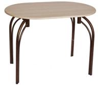 Стол обеденный Марсель (металл, мдф-ясень шимо темный,  медный антик (Бител) ) в Белогорске от производителя 