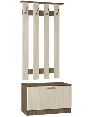 Фото Вешалка с тумбой Машенька (800) от производителя Мебель Маркет в Белогорске по цене 6 770 ₽