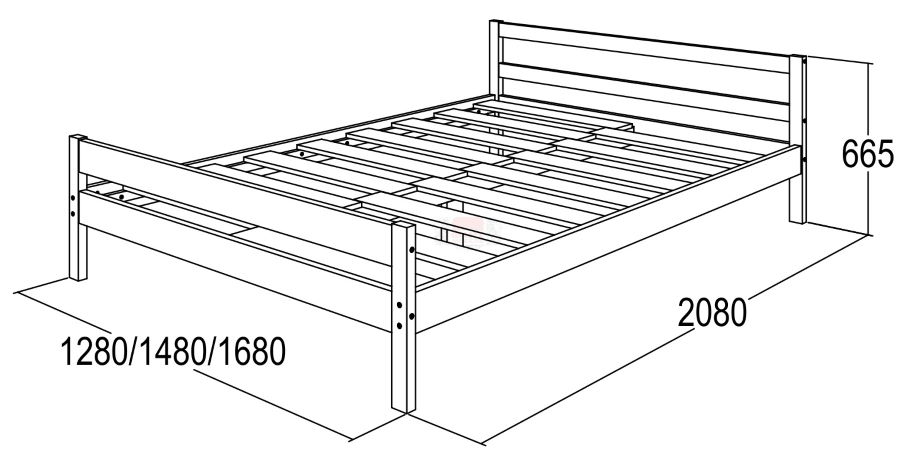 Фото Кровать-13 односпальная (СМ 90x200) с основанием от производителя Фант-мебель в Белогорске по цене 9 750 ₽
